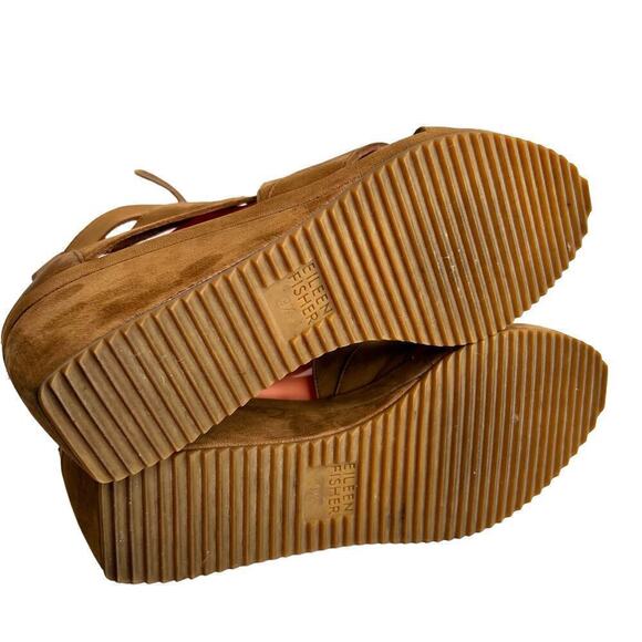 EILEEN FISHER Dibs 3 Inch Wedge Sandal in Tan Women's Size 9.5 - Picture 9 of 11